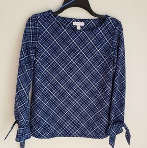Charter Club Plaid Top